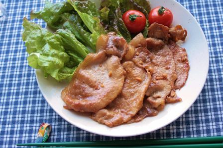 豚肉の酢しょうが焼き